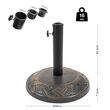 Βάση Ομπρέλας Στρογγυλή Τσιμεντένια 16Kg 12076
