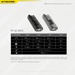 ΦΑΚΟΣ LED NITECORE TIP SE, Μπρελοκ, Rechargeable, GREY