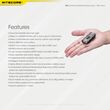 ΦΑΚΟΣ LED NITECORE TIP SE, Μπρελοκ, Rechargeable, GREY