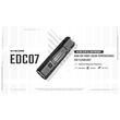 ΦΑΚΟΣ LED NITECORE EDC07, Ultra Slim and Lightweght , 1500lm, Black