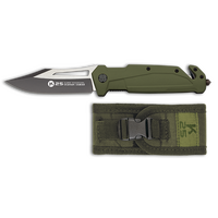 ΣΟΥΓΙΑΣ K25 pocket knife. Green rubber grip, blade size 9.30cm, 18998