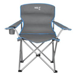 NILS CAMP Καρέκλα Παραλίας NC3079 Γκρι/Μπλε