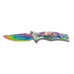 ΣΟΥΓΙΑΣ ALBAINOX, Rainbow bicoloured penknife, blade 9cm, 18927