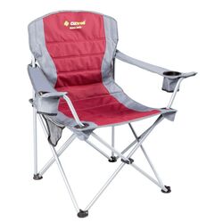 CHAIR OZTRAIL DELUXE ARM JUMBO RED