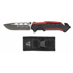 Σουγιάς K25 folding knife. Sheath. Red/black