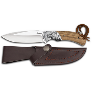 ΜΑΧΑΙΡΙ Albainox wooden huting knife. Wild boar, 32751