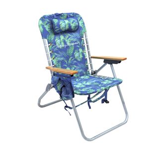 Tommy Bahama ΚΑΡΕΚΛΑ ΠΑΡΑΛΙΑΣ & CAMPING- 42cm ΥΨΟΣ ΚΑΘΙΣΜΑΤΟΣ -ΑΛΟΥΜΙΝΙΟΥ 4 ΘΕΣΕΩΝ ME POLYESTER 600D