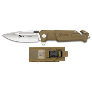 ΣΟΥΓΙΑΣ K25 penknife. TAN sation rubber. Bl.9cm, 25238