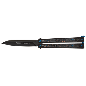 Σουγιάς TOKISU balisong. Bright black steel, 02259