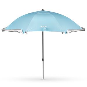 NC17114 Ομπρέλα Παραλίας/ Ανεμοφράκτης 2 ΣΕ 1 XXL 240 cm ΜΠΛΕ NILS