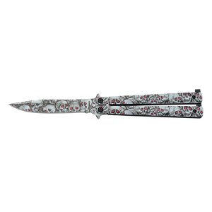 ΣΟΥΓΙΑΣ Albainox Albainox steel balisong. 3D Skulls