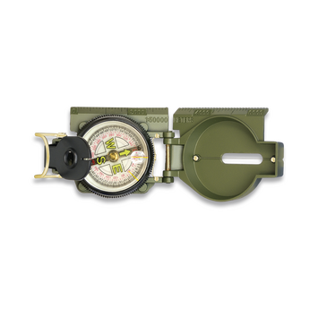 ΠΥΞΙΔΑ ALBAINOX, Oil filled military fiber compass. Green, 33172