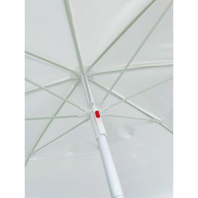 Ομπρέλα Παραλίας 2m 8 Ακτίνες Λευκή 12041