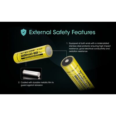 ΜΠΑΤΑΡΙΑ NITECORE 18650 / 3600mAh (τιμή τεμαχίου), NL1836