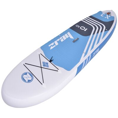 zray ΣΑΝΙΔΑ SUP Χ2 ΛΕΥΚΗ -ΓΑΛΑΖΙΟ 330x81x15cm ΜΕ ΜΟΝΟ ΠΤΕΡΥΓΙΟ