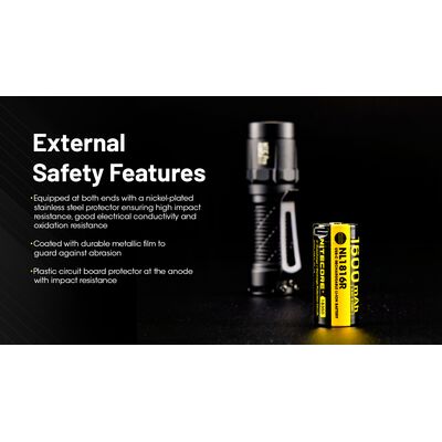 ΜΠΑΤΑΡΙΑ NITECORE NL1816R, 1600ma