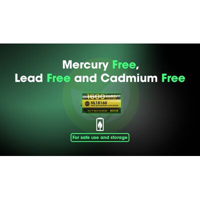 ΜΠΑΤΑΡΙΑ NITECORE NL1816R, 1600ma