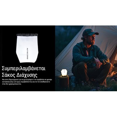 ΦΑΚΟΣ LED NITECORE HEADLAMP HA15 UHE, Lightweight, 400Lumens