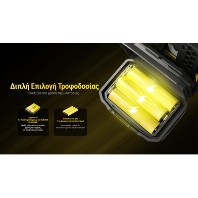 ΦΑΚΟΣ LED NITECORE HEADLAMP HA23 UHE, Black