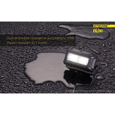 ΦΑΚΟΣ LED NITECORE HEADLAMP NU10, Black+Black Headband_