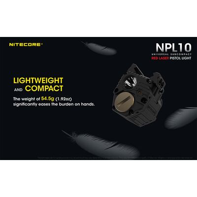 ΦΑΚΟΣ LED NITECORE NPL10, Set με μπαταρια CR2