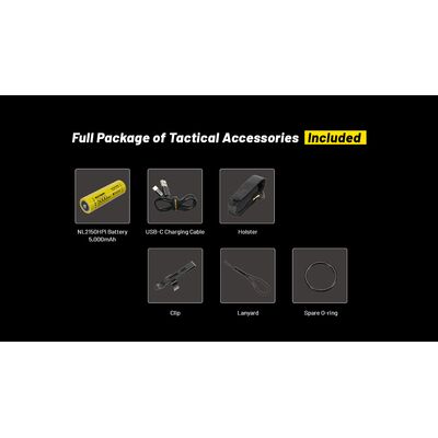 ΦΑΚΟΣ LED NITECORE PRECISE P23i, Tactical, Strobe Ready, 3000lm