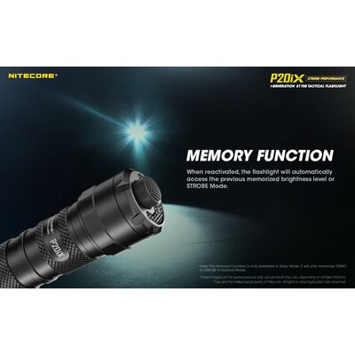 ΦΑΚΟΣ LED NITECORE PRECISE P20ix, Tactical, Strobe Ready