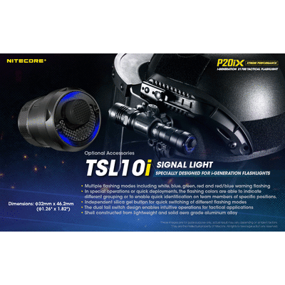 ΦΑΚΟΣ LED NITECORE PRECISE P20ix, Tactical, Strobe Ready