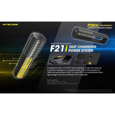 ΦΑΚΟΣ LED NITECORE PRECISE P20ix, Tactical, Strobe Ready