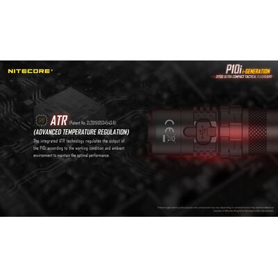 ΦΑΚΟΣ LED NITECORE PRECISE P10i, Tactical, Strobe Ready