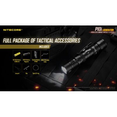 ΦΑΚΟΣ LED NITECORE PRECISE P10i, Tactical, Strobe Ready