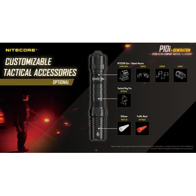 ΦΑΚΟΣ LED NITECORE PRECISE P10i, Tactical, Strobe Ready