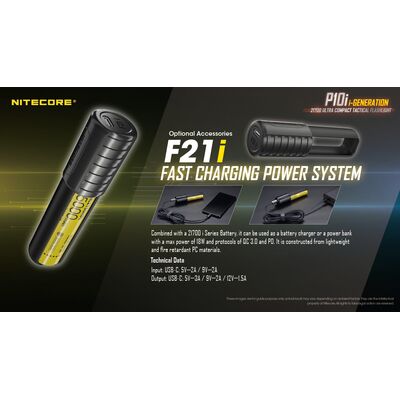 ΦΑΚΟΣ LED NITECORE PRECISE P10i, Tactical, Strobe Ready