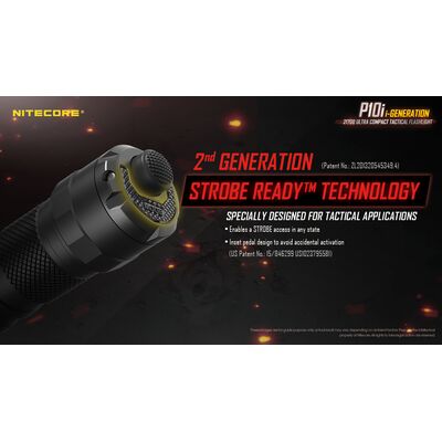 ΦΑΚΟΣ LED NITECORE PRECISE P10i, Tactical, Strobe Ready