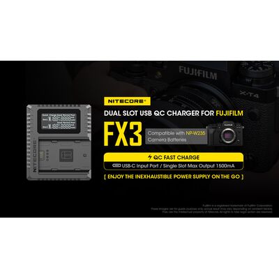 ΦΟΡΤΙΣΤΗΣ NITECORE FX3 για Fujifilm