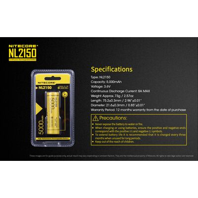 ΜΠΑΤΑΡΙΑ NITECORE 21700/ 5000mAh