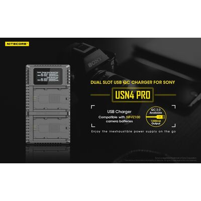 ΦΟΡΤΙΣΤΗΣ NITECORE USN4 Pro για SONY