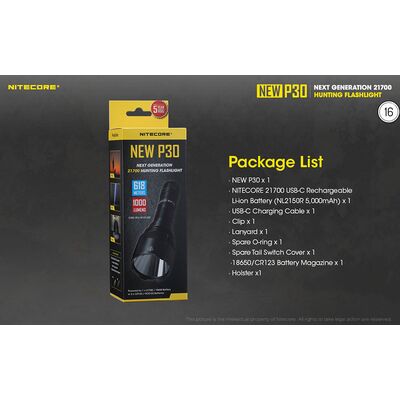 ΦΑΚΟΣ LED NITECORE PRECISE P30 NEW + 2150R USB-C