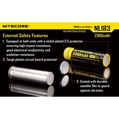 ΜΠΑΤΑΡΙΑ NITECORE 18650 / 2300mAh