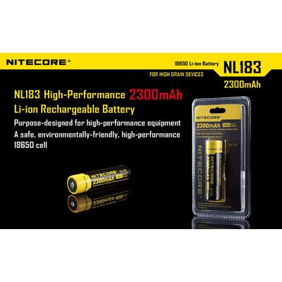 ΜΠΑΤΑΡΙΑ NITECORE 18650 / 2300mAh