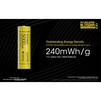 ΜΠΑΤΑΡΙΑ NITECORE 21700/ 5000mAh / HPI