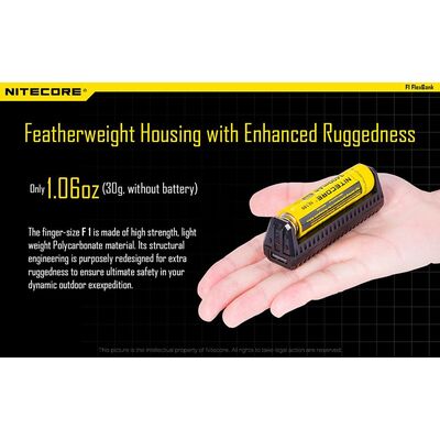 ΦΟΡΤΙΣΤΗΣ NITECORE F1, μίας θέσης + Power Bank