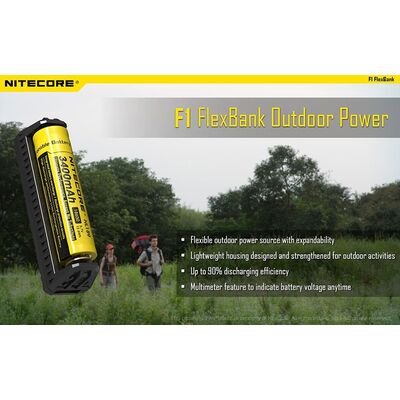 ΦΟΡΤΙΣΤΗΣ NITECORE F1, μίας θέσης + Power Bank