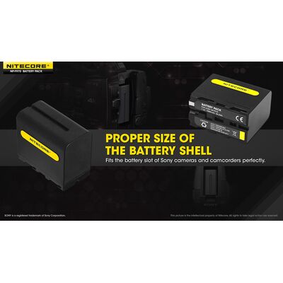 ΜΠΑΤΑΡΙΑ NITECORE NP-F970, 7.2V, 7800mAh, 56,2Wh