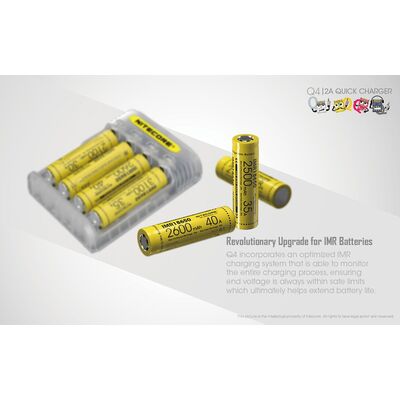 ΦΟΡΤΙΣΤΗΣ NITECORE Q4, Quick charger, 2A,Lemonade