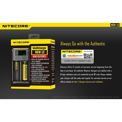 ΦΟΡΤΙΣΤΗΣ NITECORE i2EU, Δύο Θέσεων New