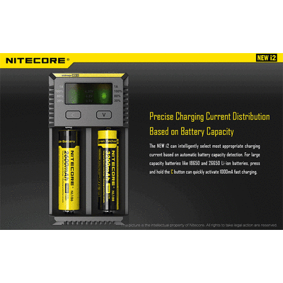 ΦΟΡΤΙΣΤΗΣ NITECORE i2EU, Δύο Θέσεων New