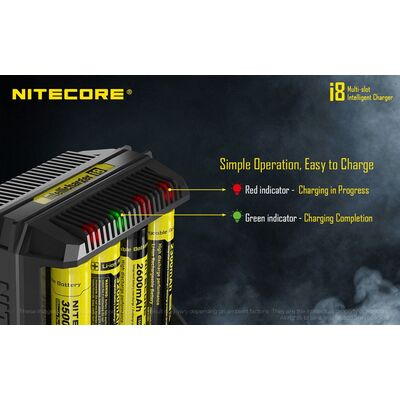 ΦΟΡΤΙΣΤΗΣ NITECORE i8, Οχτώ Θέσεων