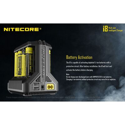 ΦΟΡΤΙΣΤΗΣ NITECORE i8, Οχτώ Θέσεων