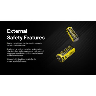 ΜΠΑΤΑΡΙΑ NITECORE RCR123A / 950mAh (τιμή τεμαχίου)